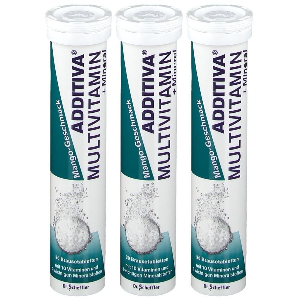 Additiva Multivit.+Mineral Mango R Brausetabletten 3x 3x20 St