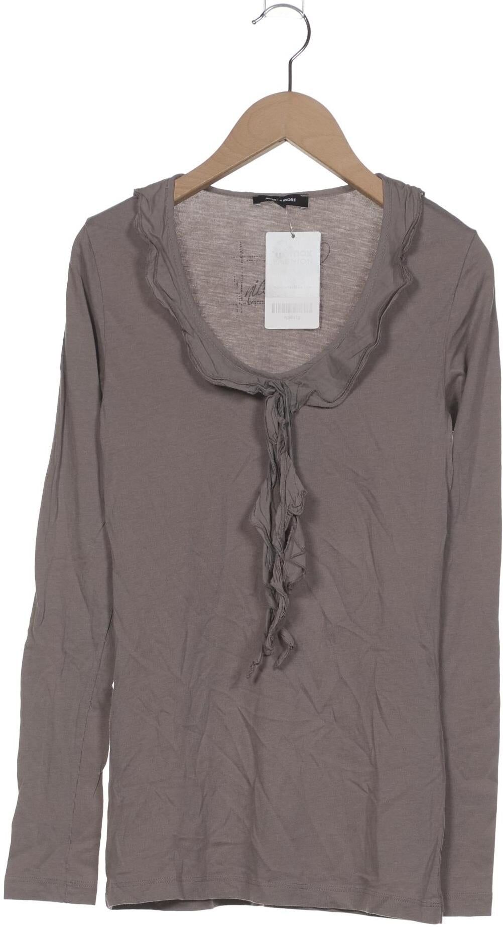 More & More Damen Langarmshirt, Grau, Gr. EU 34, Modal / Baumwolle - Second Hand