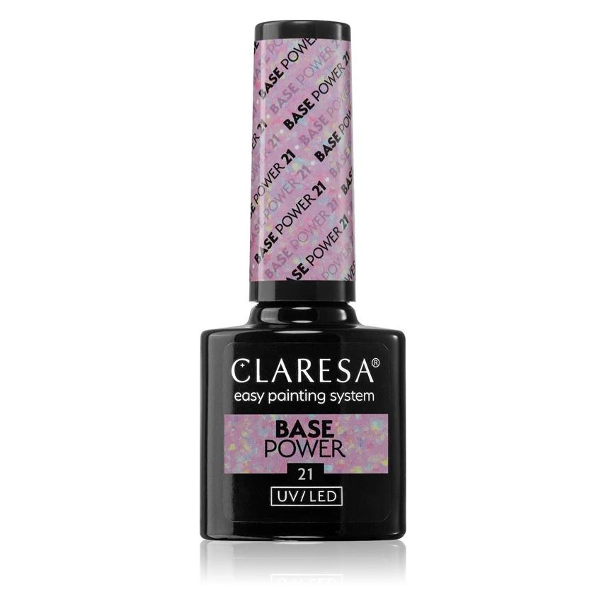 Claresa Hybrid Floor Power Base 21 5g (Lila mit Opalisation, UV-Gel Lack) (46373623)