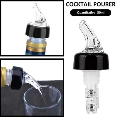 Uplift Essentials 10 Piece Automatic Measured Bottle Pourer Set Clear Quick Measure Liquor Dispenser 10 Piece Automatic Measured Bottle Pourer Set Clear Quick Measure Liquor Dispenser