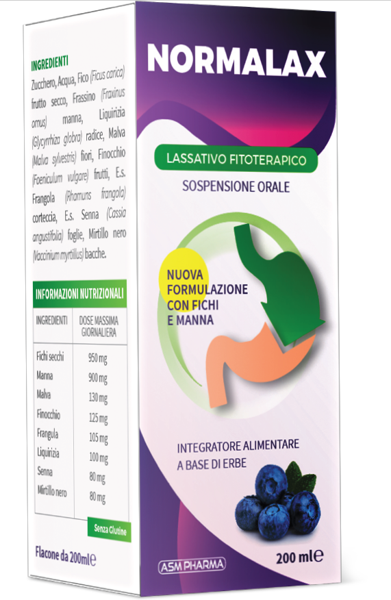 ASM PHARMA Srl NORMALAX 200 ml - Lassativo Fitoterapico