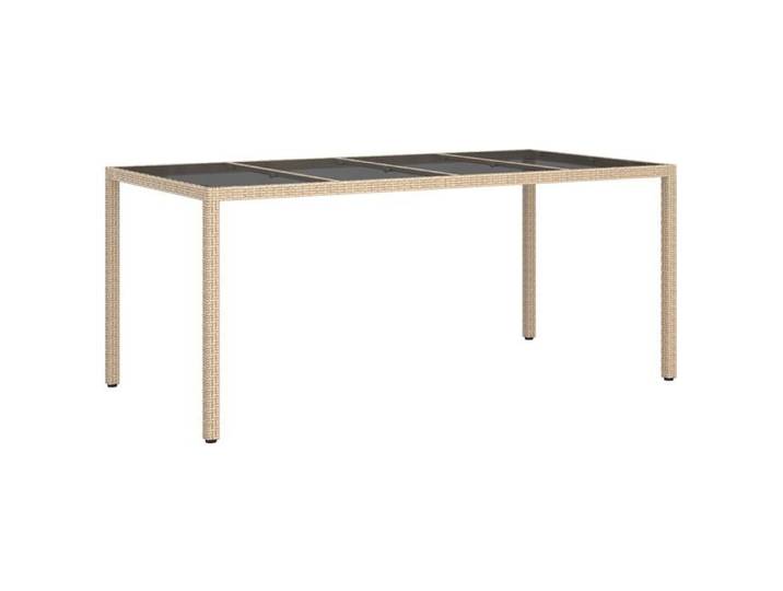 BEST LIFE Table de Salle à Manger de jardin - RUIGOU - Beige 190x90x75 cm Rattan *802487