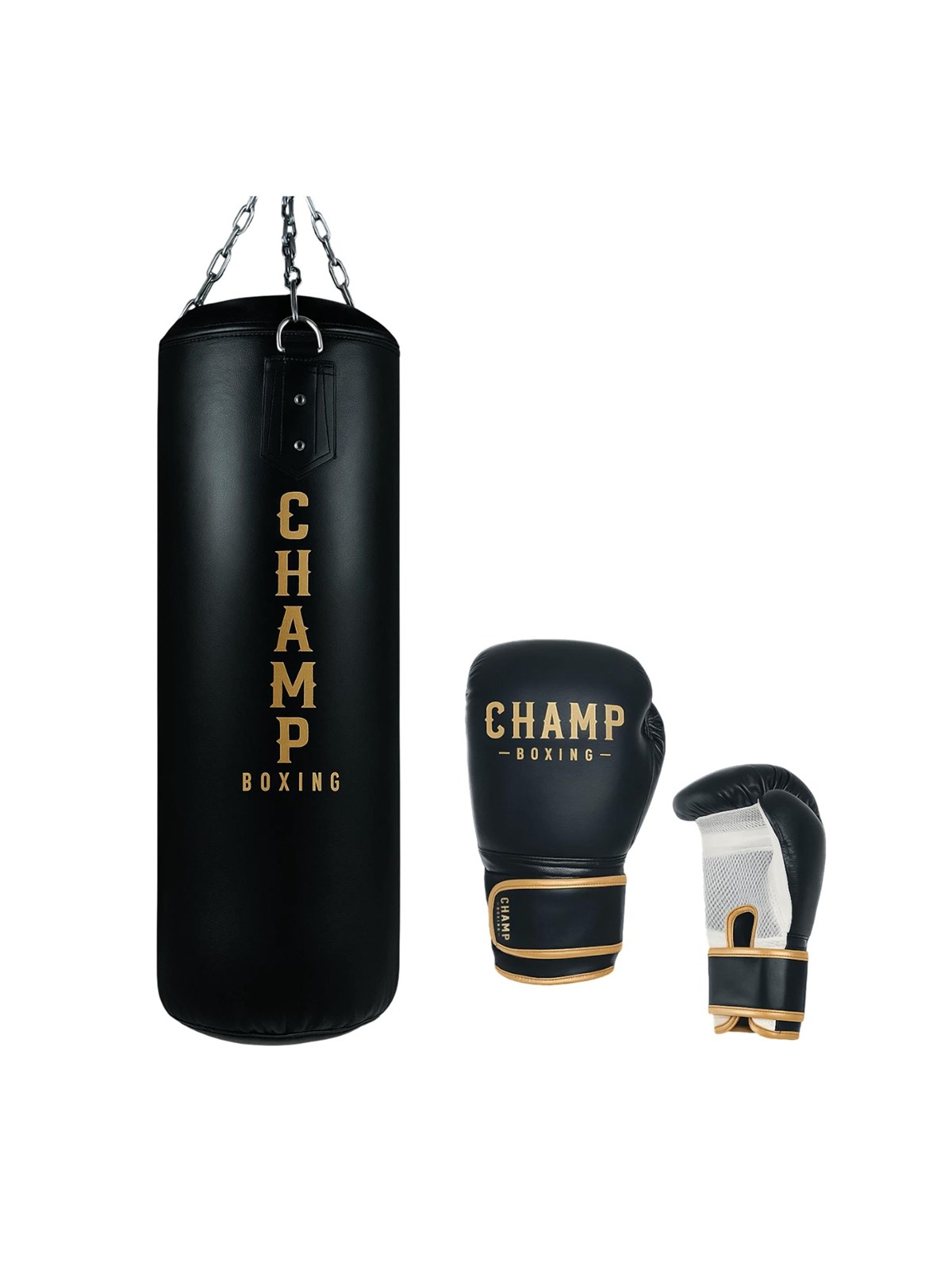 Champ Junior Boksesæt 15 kg - Sort/Guld