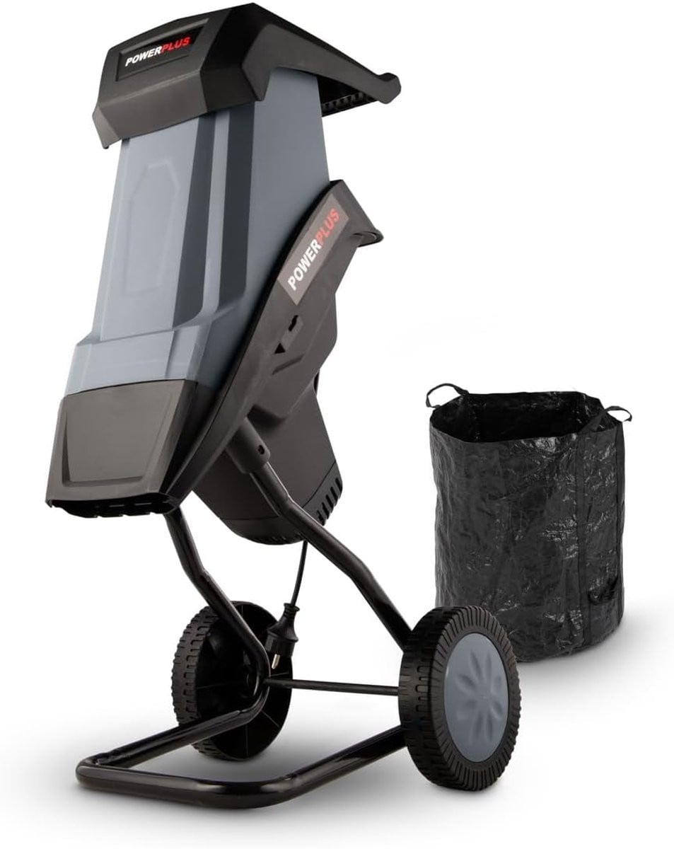 Elektrische Hakselaar Grijs - Krachtige 2400W Tuinversnipperaar Mulcher - 101 kg