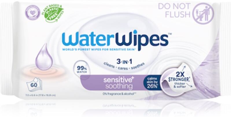 WaterWipes Soothing Clean lingettes douces pour bébé 60 pcs