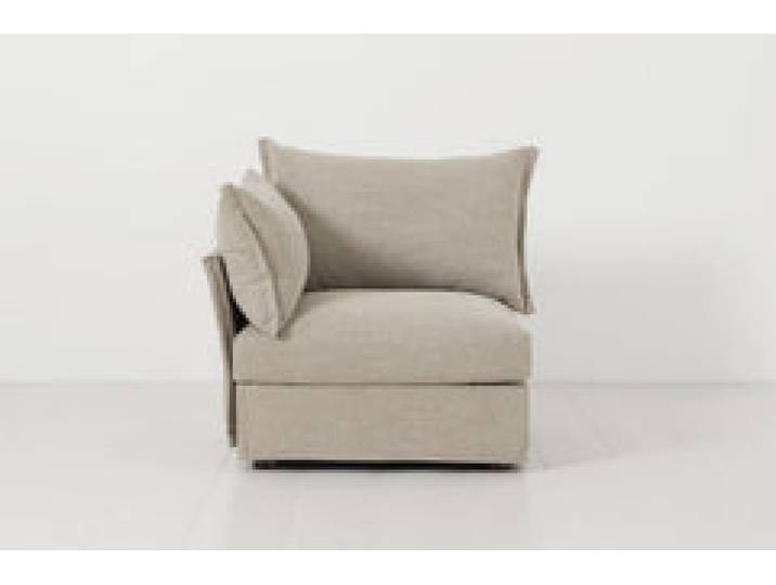 Linke Armlehne für modulares Sofa Model 06, Steingrau