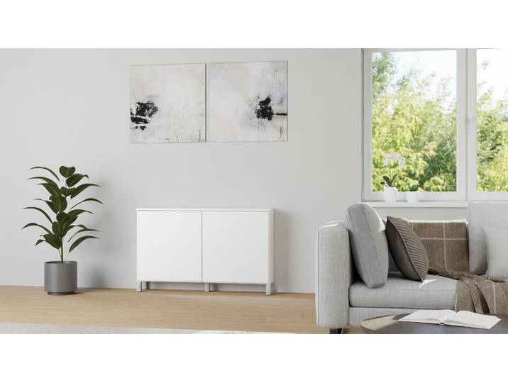 20 cm tiefe Kommode nach Maß MDF Beschichtet MDF Weiß matt