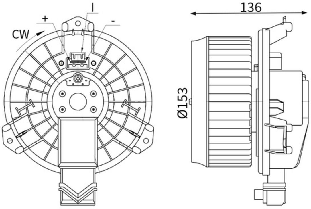 Innenraumgebläse MAHLE AB 425 000S