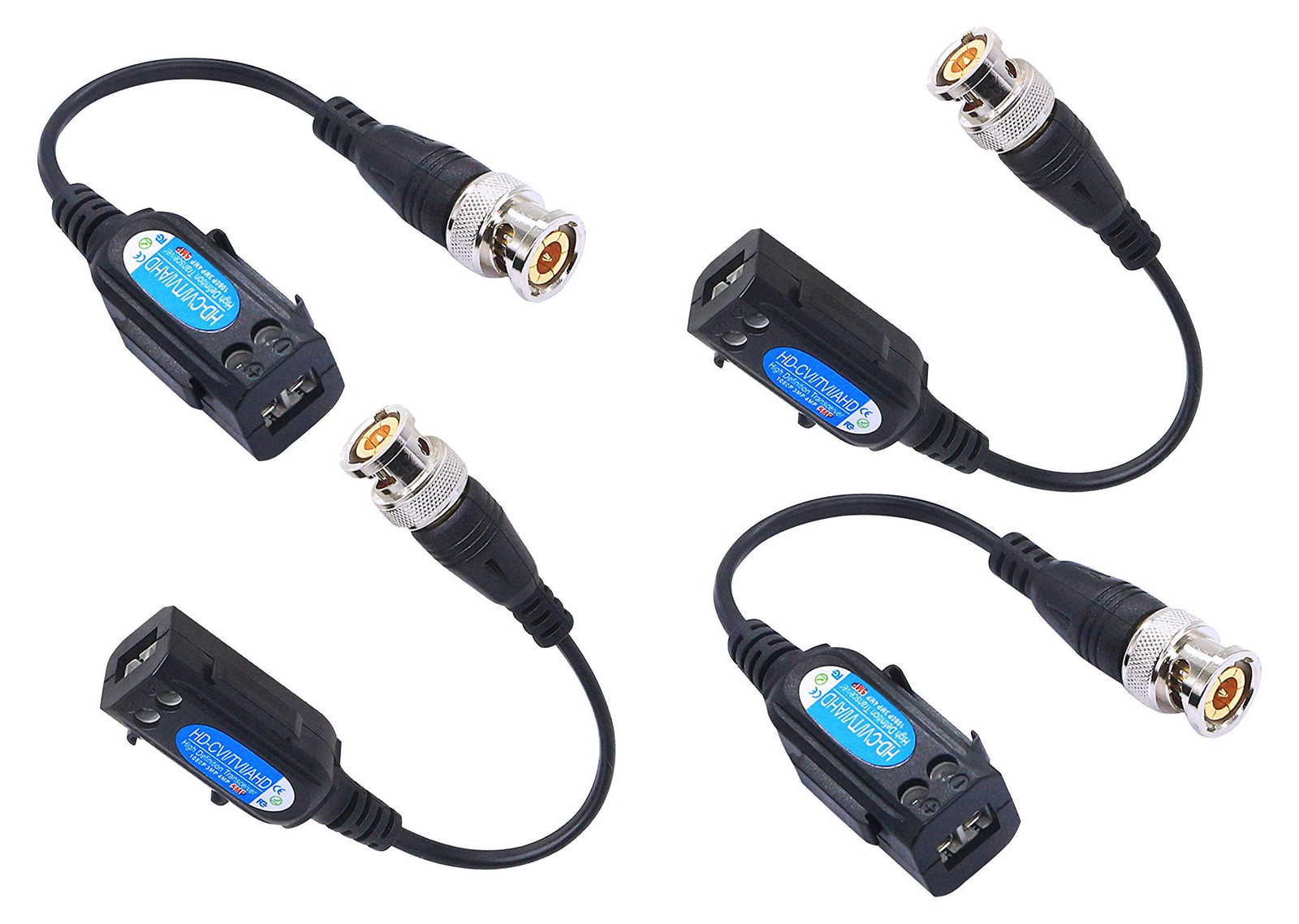 Selius HD Video Balun Connectors BNC Mannelijk naar 2 Schroef Terminal Strip