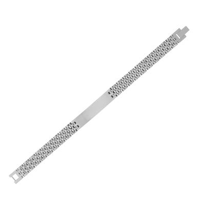 Gliederarmband ADELIA´S "Armband – Gliederarmband aus Edelstahl 20,5 cm", silber, Armbänder, Damen, 20cm, Edelstahl, Gliederarmband, Zum Verschenken – ideal zum einen besonderen Tag