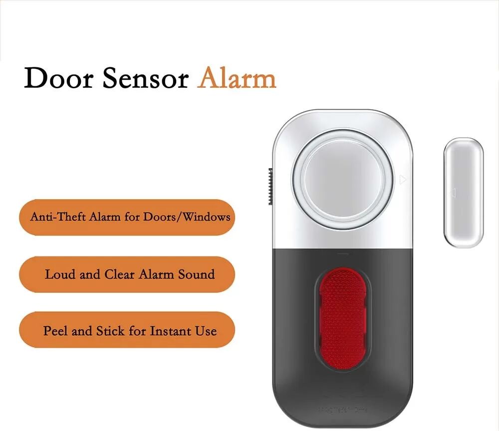 INF Kabelloser Tür- und Fensteralarm mit Batterie, 130dB Sicherheitssystem