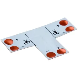Rutec Projekt Zubehör für LED Strips VARDAflex - T/Eck-Platine 90°. für Strip bis 1cm Breite, IP20, einfarbig RUP-PGZ511