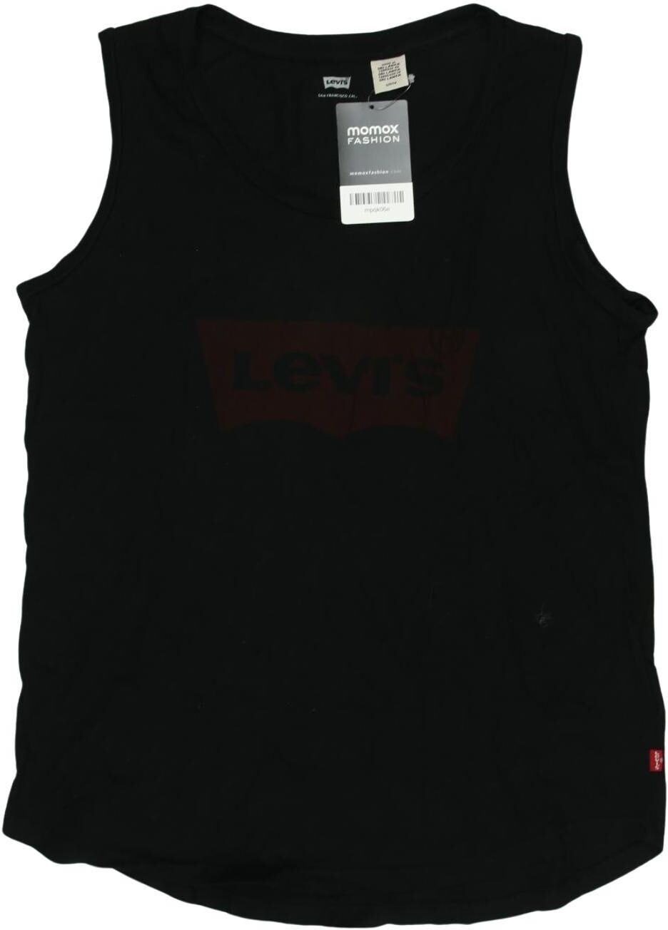 Levis Damen Top, Schwarz, Gr. S, Baumwolle - Second Hand