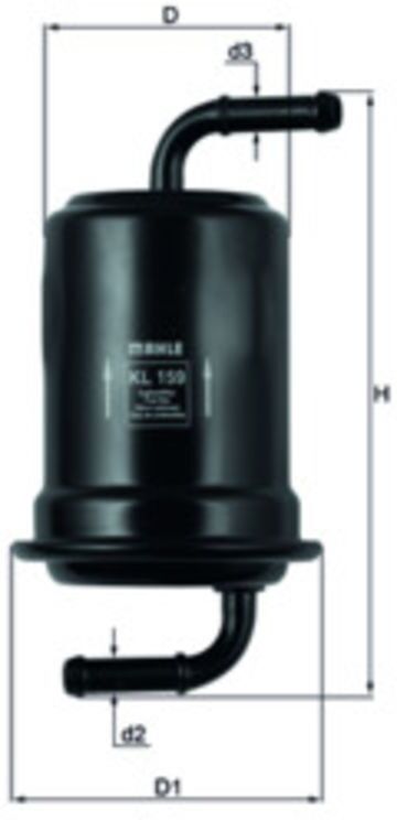 Kraftstofffilter MAHLE KNECHT KL 159