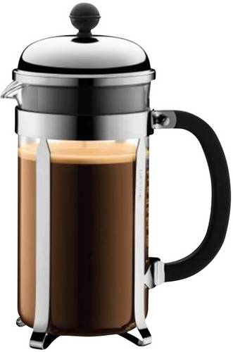 Bodum CHAMBORD Kaffeebereiter Transparent, Silber (glänzend)