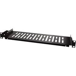 LogiLink SF2C45B 19 Zoll Netzwerkschrank-Geräteboden 2 HE Festeinbau Geeignet für Schranktiefe: 600 mm Schwarz