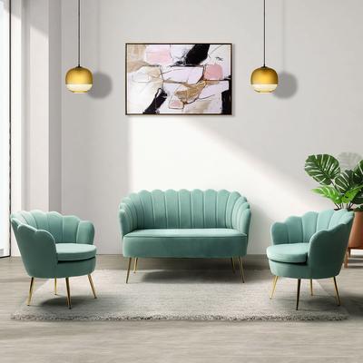 HULALA HOME Xabier 52 in. 3 Piece Living Room Set