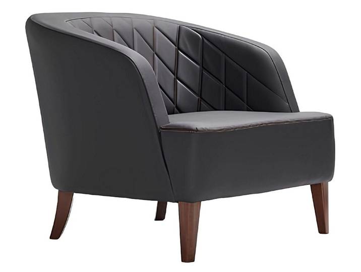 Xlmoebel Loungesessel Eleganter Lederstuhl für luxuriöse Räume und Wartebereiche (Sessel), Hergestellt in Europa