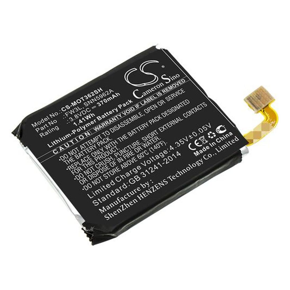 NoName Battery for Motorola Moto 360 2nd 2015 etc (MOT362SH)