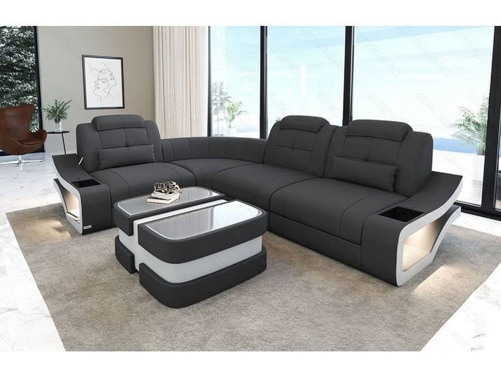 Stoff Ecksofa Elena L-Form