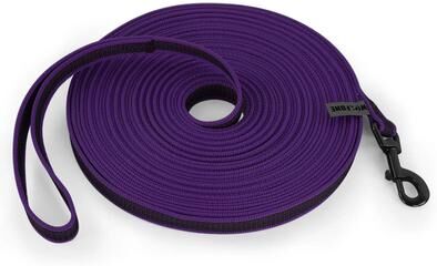Inspired Living Freedom Glide Reflective Long Dog Leash For Training & Outdoor Walks purple 3m