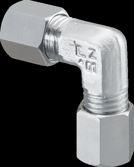Oventrop Ofix-Oil Winkel-Verschraubung 2083453 10x10mm, Stahl, verzinkt