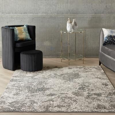 Michael Amini MA90 Uptown Abstract Area Rug
