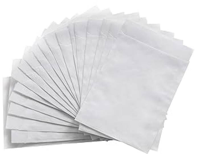 50 Stuks - ECO Papieren zakjes wit - 120x180 mm - Papieren zakjes wit groot - Witte papieren zakjes - Fournituren zakjes - Traktatie zakjes - Uitdeelzakjes - Verpakkingszakjes