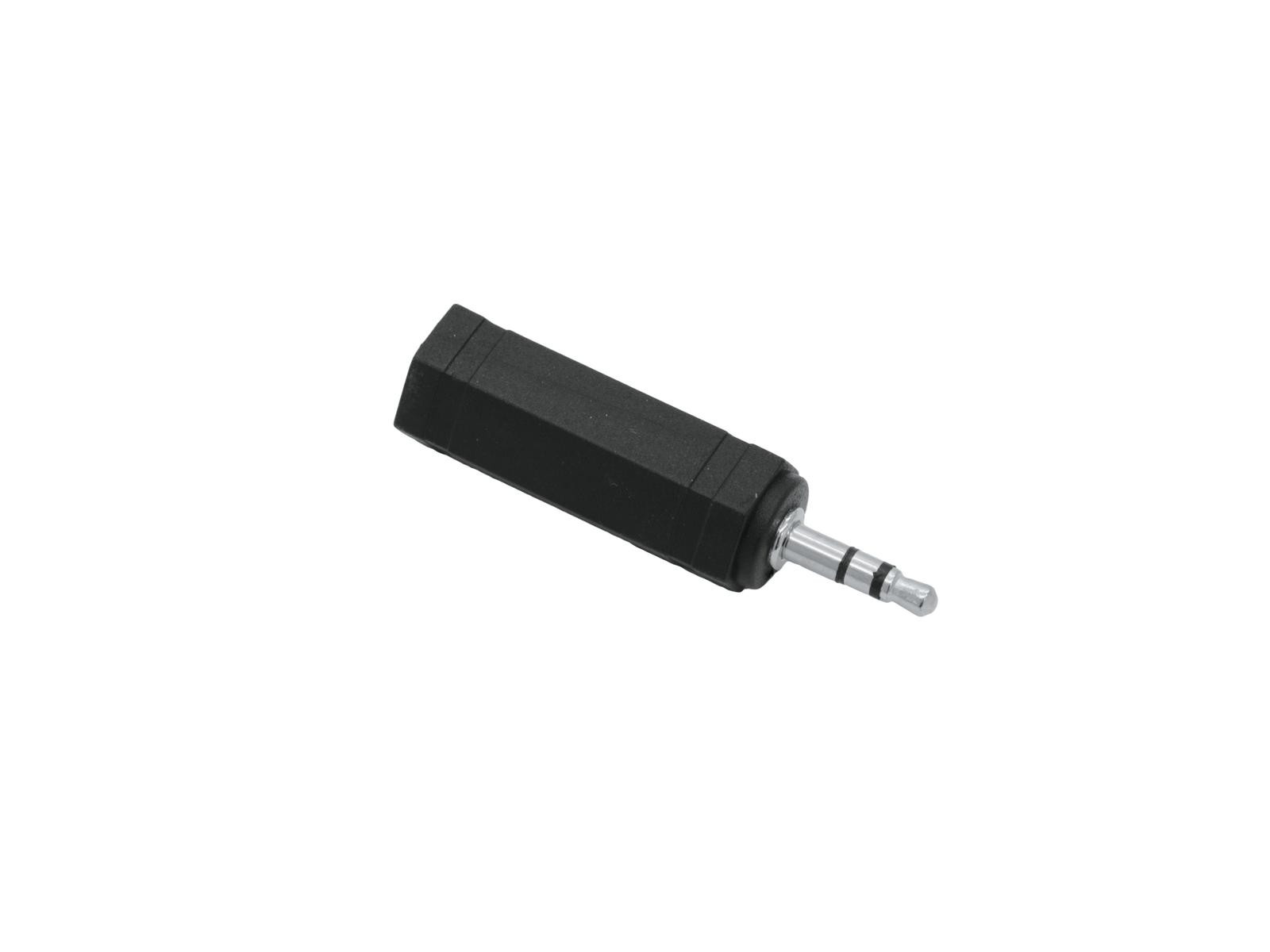 Omnitronic Stereo Adapter 3,5 mm Jack (mannelijk) naar 6,35 mm (vrouwelijk), 10 stuks