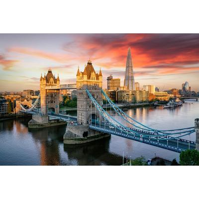Fototapete PAPERMOON "London", bunt, B:3,5m L:2,6m, Vlies, Tapeten
