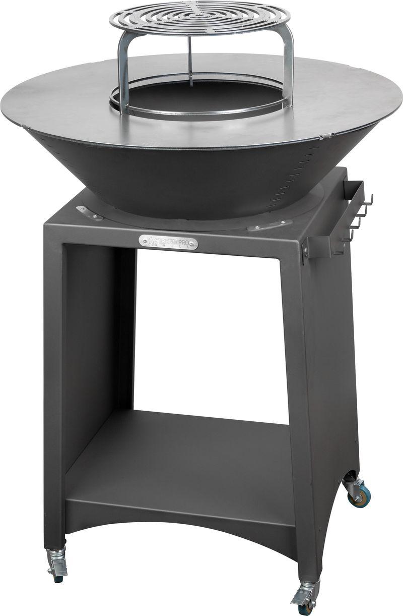 Grill Strend Pro Fiesta, Ausführung Anthrazit, Stahl, Durchmesser 75 cm, mit Feuerstelle - Feuerschalengrill