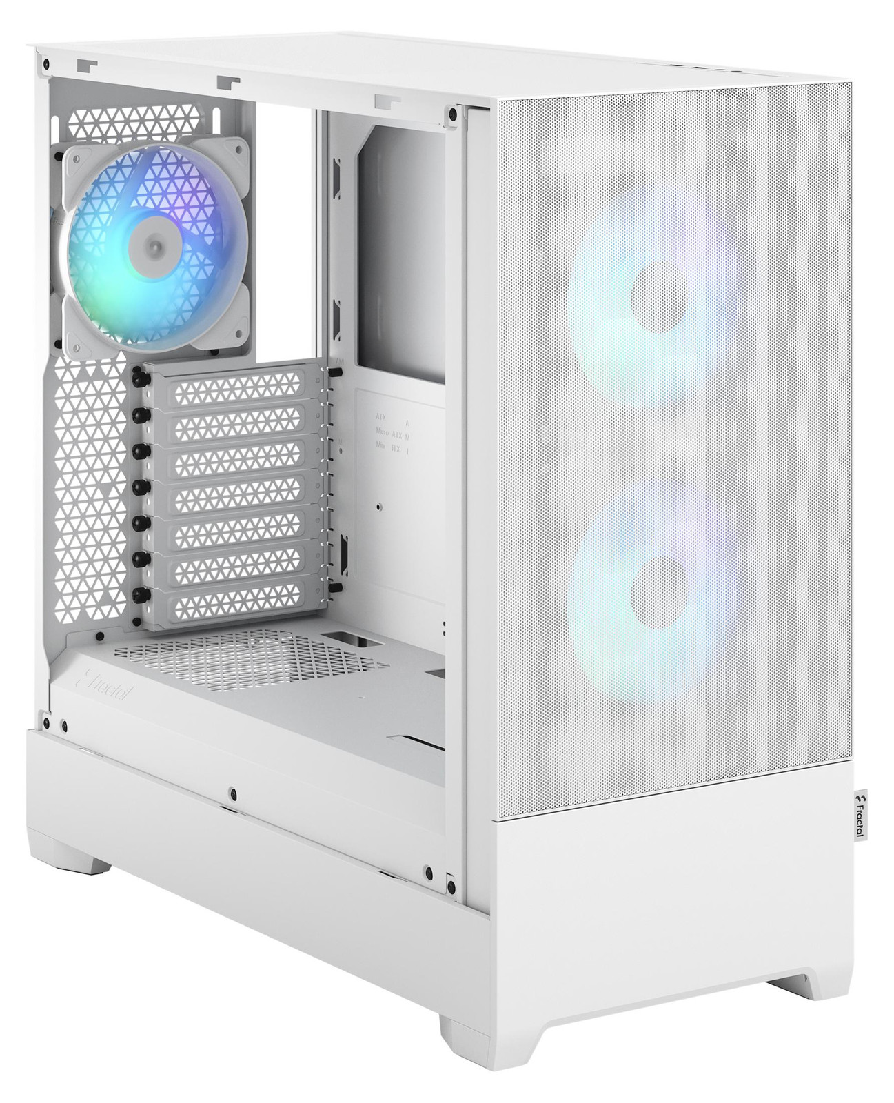 Fractal Design Pop Air RGB Computerbehuizing Wit met Tempered Glass