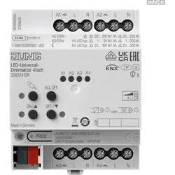 Jung KNX Universal-Dimmaktor LED, 4-fach, 4 TE 39004 1S R