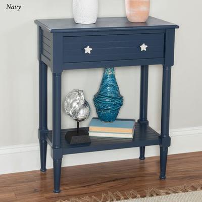 Linon Home Decor Products Seaboard Accent Table , Navy