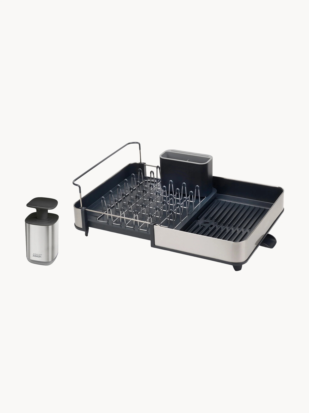 Joseph Joseph RethinkYourSink afdruiprek met zeepdispenser, 2-delig