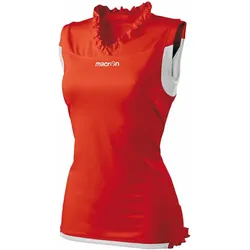 Macron, Damen, Sportshirt, Xenon (3XL), Weiss, Rot