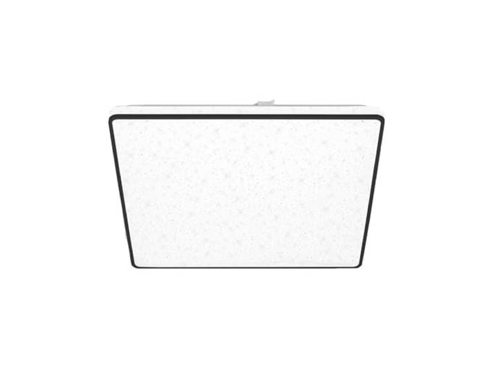 BRILONER Leuchten - LED Deckenlampe mit Sternenhimmel, Deckenleuchte Sternendekor, Backlighteffekt, Flach, Neutralweißes Licht, 370x370x45 mm, Schwarz, 3749-415, 37 x 37 cm