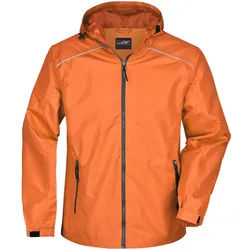 Regenjacke "JN1118" - XL - orange/carbon