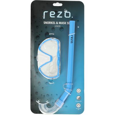 Taucherbrille REZO "Matira", blau (hellblau), Sportbrillen, Kinder, mit großem Gesichtsfeld