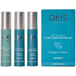 21ml QMS Day & Night 3-Step Core Routine Set Sensitive (Day Serum 7ml + Night Serum 7ml + Fluid 7ml)