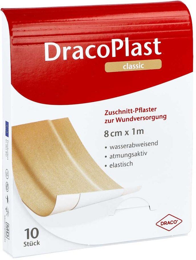 Dracoplast Classic Pflaster 1mx8cm 1stk