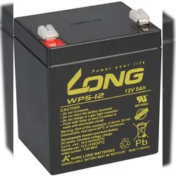Kung Long WP5-12 12V 5Ah AGM Bleiakku F2 6,3mm