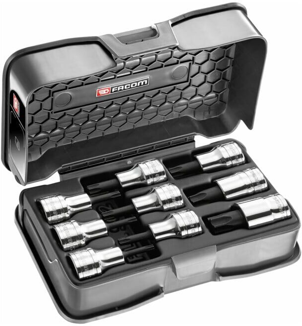 Facom Embouts de tournevis 1/2Z TX, 9 pcs (AMEX.3APB)
