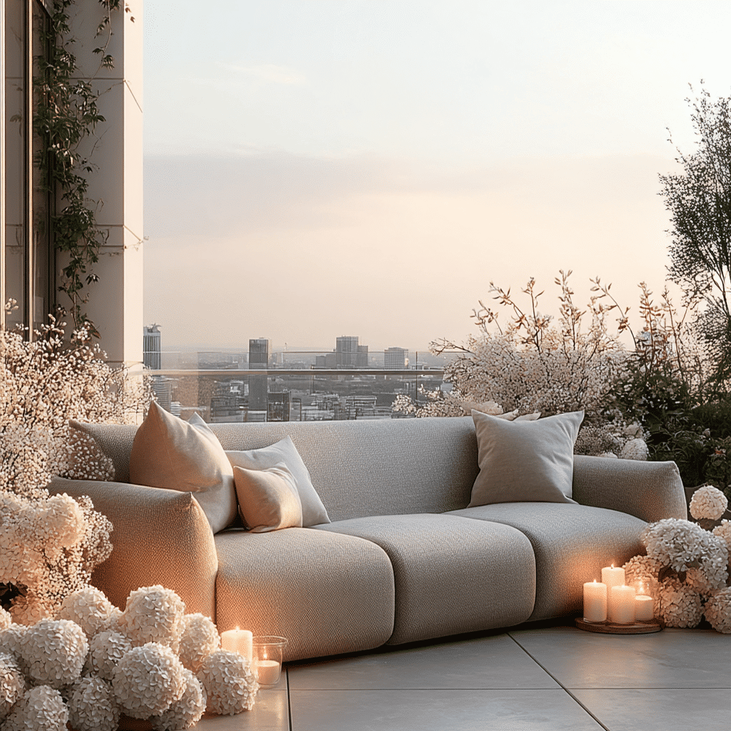 Jae Greige Upholstered Outdoor Sofa