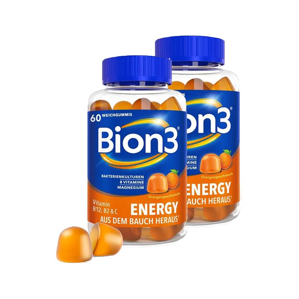 Bion3 Energy Weichgummis Doppelpack 2x60 St Kautabletten