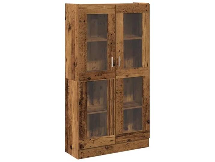 KGFHERENB Highboard Altholz-Optik 82,5x30,5x150 cm Holzwerkstoff Mehrzweckschrank mit Türen und Griffen für Wohnzimmer und Schlafzimmer. Stabile Konstruktion mit 60 kg Belastbarkeit.