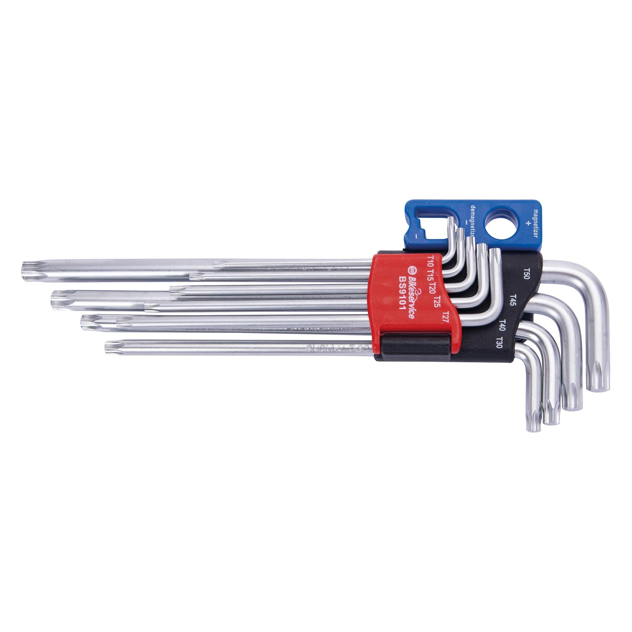 Bikeservice Winkelstiftschlstz Bst 9tlg Torx Lang M Magnet (BS9101)
