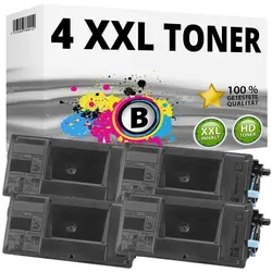 Druckfuxx, Toner, 4 XL TONER PATRONEN für Kyocera ECOSYS M3040DN M3540DN TK-3100