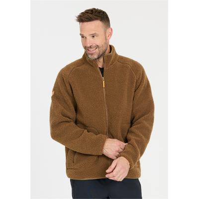 Fleecejacke WHISTLER "Pioneer", Herren, Gr. M, braun (hellbraun), 100% Polyester, unifarben, normal, hoch geschlossener Ausschnitt, Jacken Fleecejacke, mit atmungsaktiver Eigenschaft
