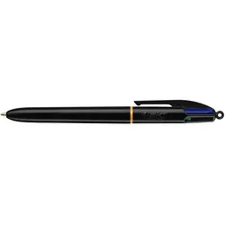 BIC 4 Colours Einziehbar Kugelschreiber Blau, Grün, Rot, Schwarz 0.4 mm Mittel Kugelschreiber Nachfüllbar